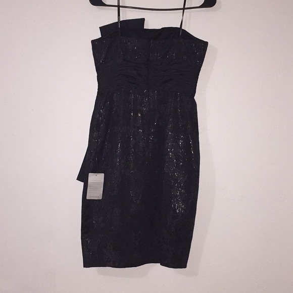 Black and Purple Maggy London Dress - Picture 3 of 4